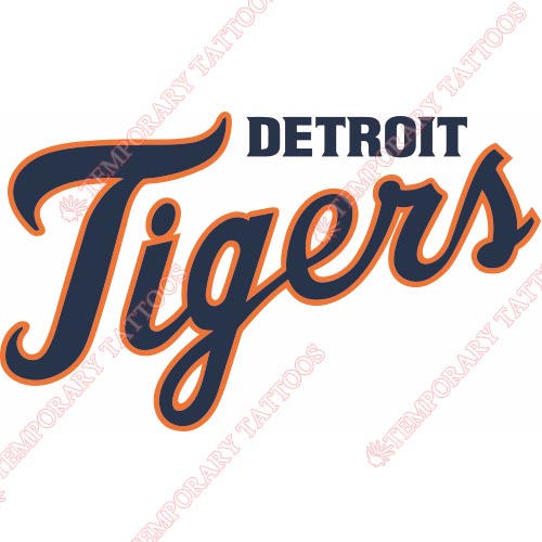 Detroit Tigers Customize Temporary Tattoos Stickers NO.1582